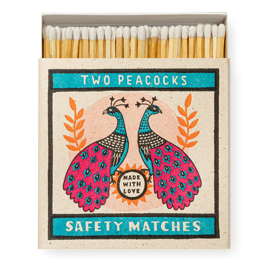 Two Peacocks Boxed Matches