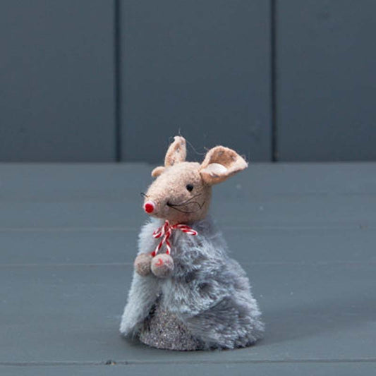 Fabric Mouse with Grey Skirt