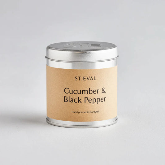Tin Cucumber & Black Pepper Candle