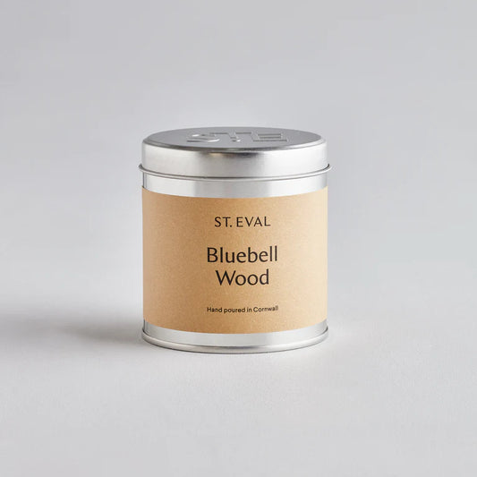 Tin Bluebell Wood Candle