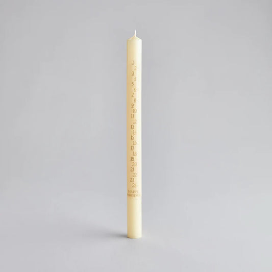 Christmas Ivory 7/8"x12" Advent Candles