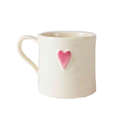Shaker Pale Pink Heart 250ml Mug