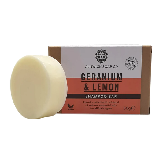 Geranium & Lemon Shampoo Bar - Alnwick Soap Co